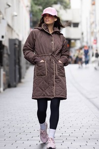 Alpine Long Puffer Jacket Espresso
