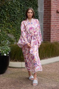 Ellie Kimono Peach Floral
