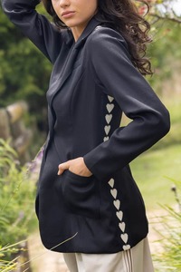 Anna Blazer Heart Black