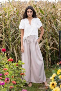 Harper Satin Pants Champagne