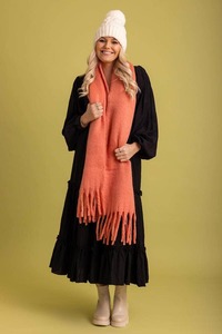 Tassel Scarf Peach