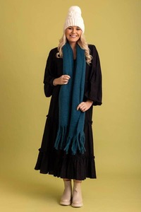 Tassel Scarf Teal