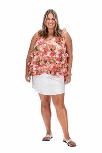 Sale Tops: Karina V Neck Top Pink