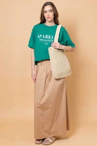 Lexi Maxi Skirt Beige