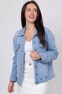 Skye Denim Jacket Pearl