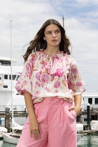 Edan Blouse Pink Floral