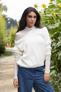 Womens Knitwear: Marlowe Knit Cream
