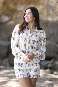 Sale Shorts: Botanical Short White