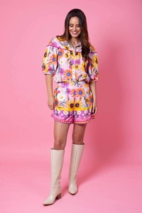 Gilly Short Pink Sunflower