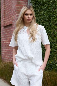 Zula Embroidered Shirt White
