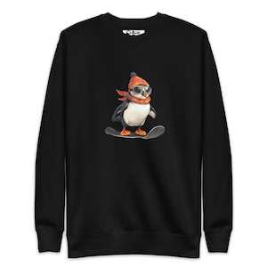 Best Seller Sweatshirts: Trailblazer Puffin Snowboarding Sweatshirt