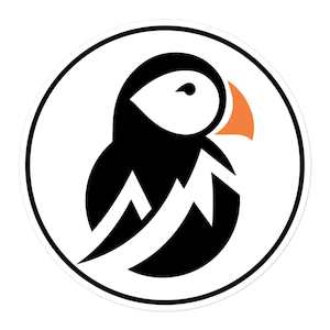 Accessories: Trailblazer Puffin Round Sticker