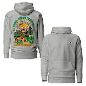 Retro Hiking Fox Hoodie