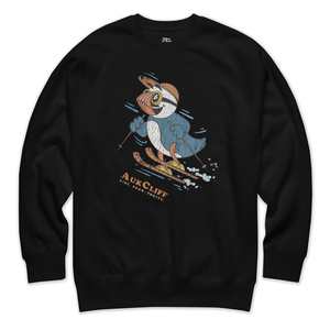 Puffin Pride: Retro Skiing Puffin Sweatshirt