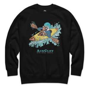 Retro Puffin Kayaking Sweatshirt