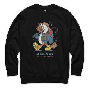 Retro Fishing Puffin Sweatshirt