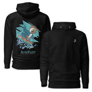 Puffin Pride: Snowboard Puffin Hoodie
