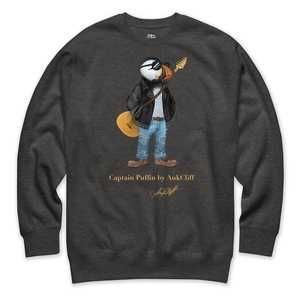 Best Seller Sweatshirts: Captain Puffin™ “The Rock Band Rebel” Sweatshirt