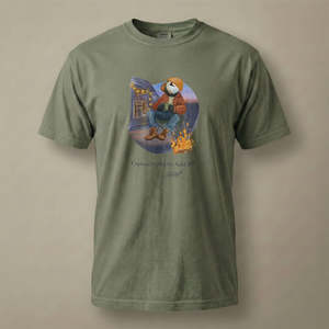 Captain Puffin Van Life Campfire T-Shirt