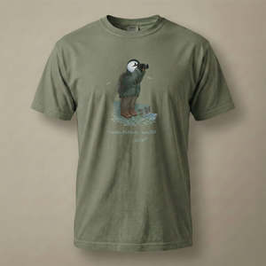 Captain Puffin Coastal Birder T-Shirt