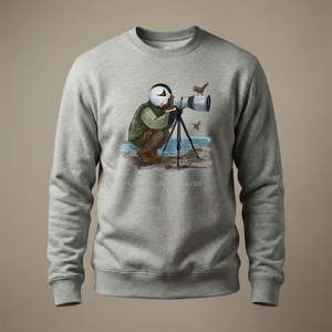 Sweatshirts: Captain Puffin Bird Photographer Sweatshirt