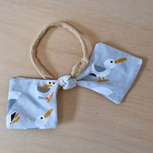 Rosebud Headbands: Bow Headband - Seagulls