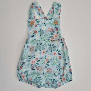 Clearance: Playsuits - Light Blue with Floral