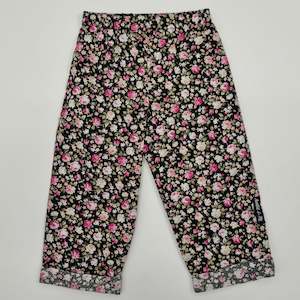 Ivy Ruffle Dress: Trousers - Black Floral