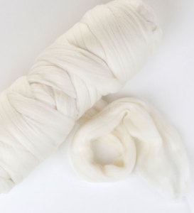 Fibre: White Alpaca (21.5 micron) 500g bumps