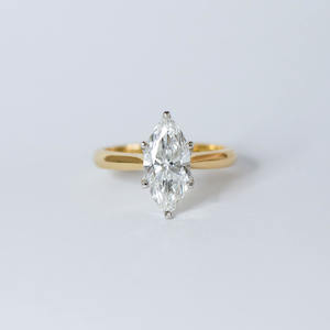 ring: Marquise Fleur Solitaire