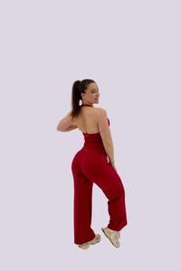 Tights: Flow Wide-Leg Pants - Raspberry