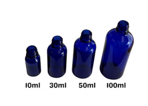 Essential Oil Bottles: Blue Essential Oil Bottles