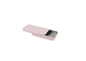 Containers Pots: Pink Tin Sliding Lid 13gm