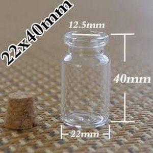 Glass Bottles Small with cork 8ml