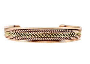 Copper: Copper Bracelet - Double Weave