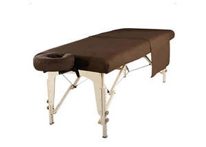 CHOCOLATE ONLY CLEARANCE Massage Table Flannel Sheet Set 3 pce
