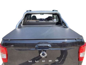 Clip On Tonneau Cover To Fit Ssangyong Musso SWB Dual Cab With Sports Bar (2018 to Current)
