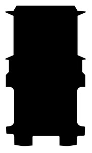 Ribbed Rubber Van Mat To Fit Ford Transit Custom LWB 2 Side Door Steps (Septembe&hellip;