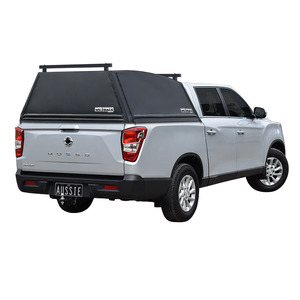 Ssangyong: Wildback Soft Ute Canopy With Ladder Racks To Fit Ssangyong Musso LWB Dual Cab (2018 to Current)