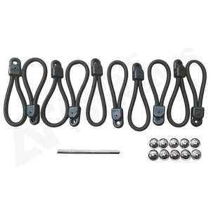 Accessories: 90mm Standard Bunji Replacements (B170) - Pack of 10 Bungee loop Kit