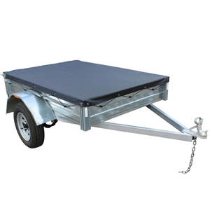 Universal Rope Box Trailer Tonneau Cover To Fit 8' x 4' Box Trailers