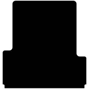 Mahindra Pikup Dual Cab 2018 Current: Ribbed Rubber Ute Mat To Fit Mahindra Pik-Up Dual Cab Fitted with Factory Plastic Tub Liner (2018 to Current)