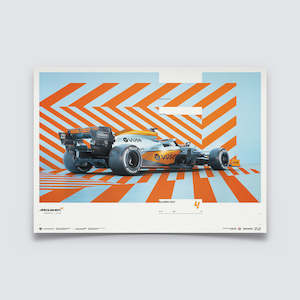 Automobilist Range: McLaren X Gulf - Horizontal - Lando Norris - 2021 Limited Edition Print