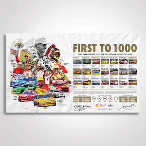 Djr First To 1000 Races: First To 1000: Celebrating 1000 Championship Races For Dick Johnson Racing 1981-2022 - Signed Limited Edition Print