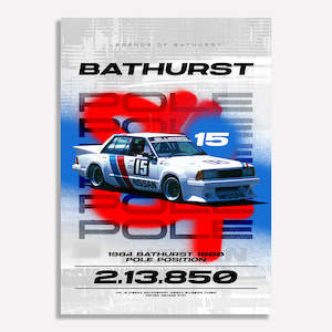 1984 Bathurst 1000 Pole Position Poster
