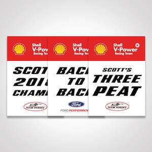 Posters: Shell V-Power Racing Team Scott McLaughlin 'Three-Peat' Team Poster Set