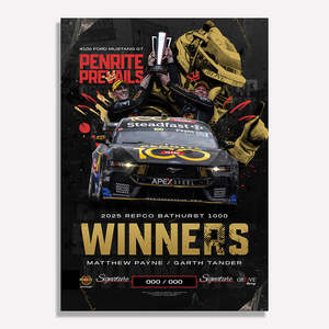 Penrite Racing 2025 Repco Bathurst 1000 Winners Signed Limited Edition Print (Pre-Order)