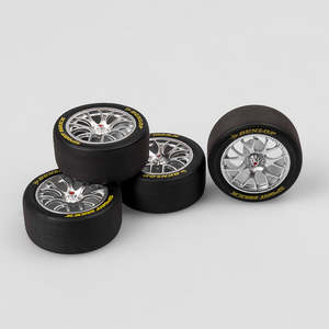 Accessories 1: Authentic Collectables 1:18 GEN 3 Supercar Wheel Set (Yellow Text)