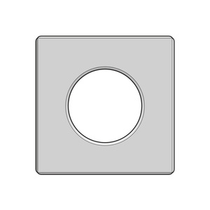 Ceiling Plate 460 sq. S/S 200mm - Authentic Oven