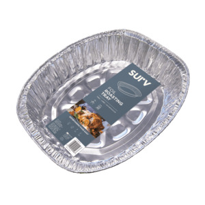 Surv Foil Oval Turkey Roasting Tray 1pk - Authentic Oven